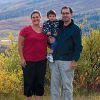 Lay missionaries Mike and Tina Girard with four-year-old son Johnathan, at Christ the King mission, Mayo, Yukon.