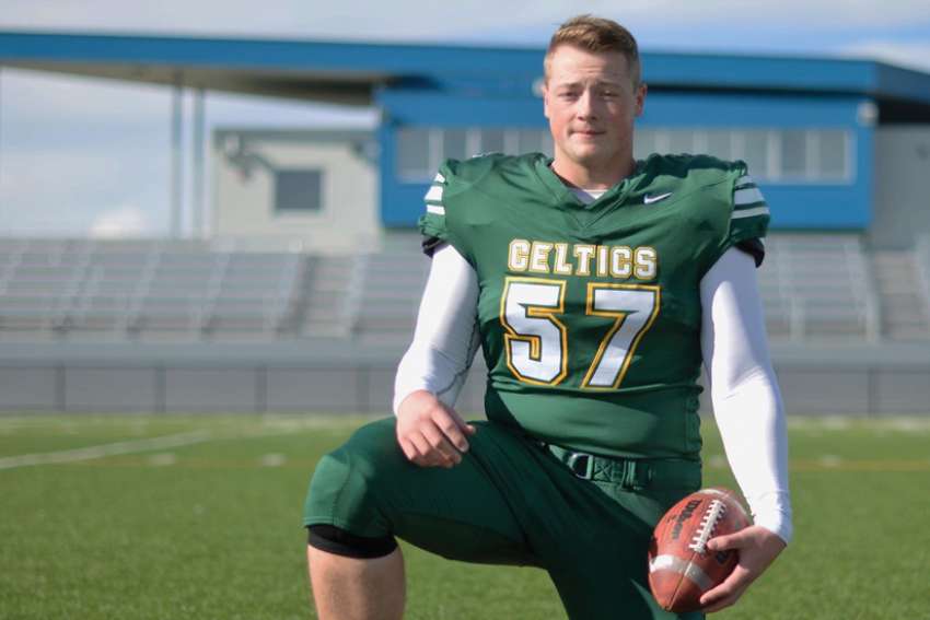 Matthew Ljuden of Grande Prairie, Alta.’s St. Joseph’s High School was featured on a recent NFL of CTV broadcast highlighting his football skills.