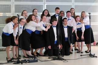 The Young Catholic Musicians choir performed in Toronto in early June.
