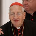 Irish Cardinal Desmond Connell, retired archbishop of Dublin from 1988 to 2004