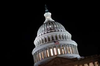  The U.S. Capitol is seen prior to an all-night round of health care votes on Capitol Hill July 27 in Washington. The Senate rejected legislation to repeal parts of the Affordable Care Act. 