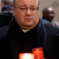 Msgr. Charles Scicluna, the Vatican&#039;s chief prosecutor of clerical sexual abuse, attends a Feb. 7 penitential vigil at St. Ignatius Church in Rome to show contrition for clerical sexual abuse.