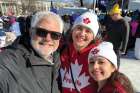 Kevin Dunn, left, with Josie Luetke and Ruth Robert at March for Life in Washington D.C., where they were shooting his latest film.