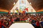 The gathering ended with WYD Canada leaders teaching the group some Canadian cheers to share with other international pilgrims Jan. 22, 2019.