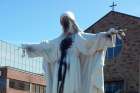 Police are investigating the desecration of the Sacred Heart of Jesus statue outside Mississauga, Ont.’s St. Catherine of Siena Church as a hate crime.
