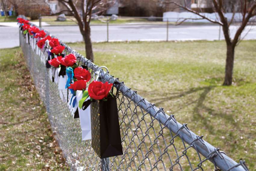 The NCLN erected a vigil display in front of Kensington Abortion Clinic in Calgary on May 4 as it takes up its pro-life advocacy after a long two pandemic years.