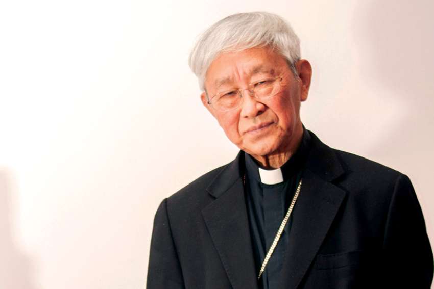 Chinese Cardinal Joseph Zen, who at 90 was recently arrested by Chinese authorities for collaborating with foreign forces.