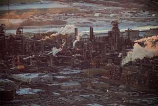 Oil sands in Fort McMurray, Alberta, 2012. 