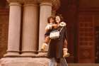 Herman Goodden and his wife, Kirtley Jarvis, on the steps of Toronto’s Old City Hall after being married in 1977.