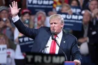 Republican presidential nominee Donald Trump speaking at a rally in Phoenix, Arizona June 18. The Trump campaign announced Sept. 22 that it has formed a group of Catholic leaders to advise him.