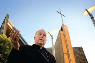 Bishop Robert McElroy supported outreach program for gay Catholics. 