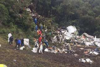 A plane carrying 77 people, including Brazil&#039;s Chapecoense soccer team crashed en route to Medellin for a match against Atlético Nacional