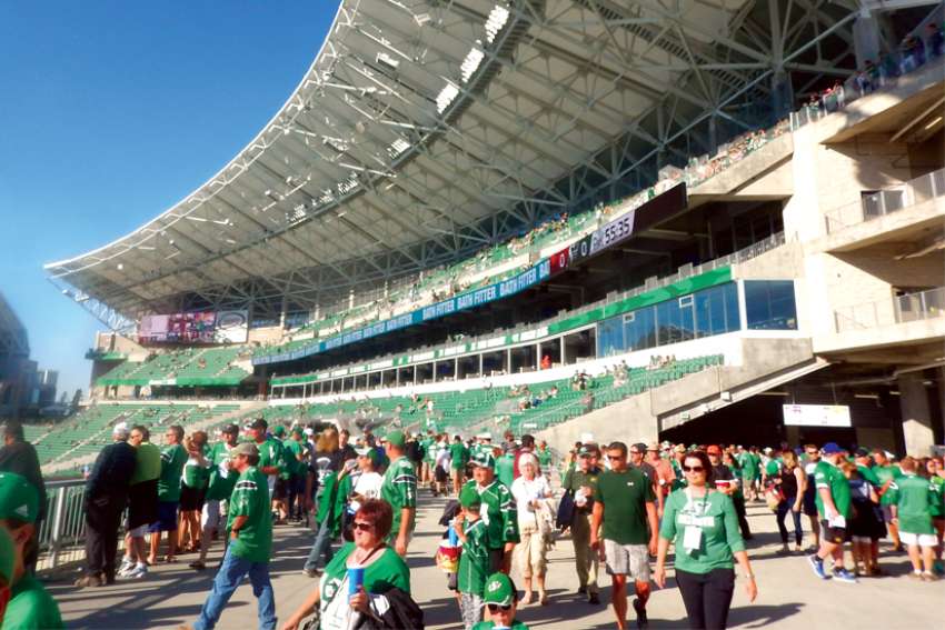 Mosaic Stadium in Regina is the cathedral (of sorts) for the Saskatchewan Roughriders.