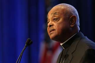 tlanta Archbishop Wilton D. Gregory speaks Nov. 14 during the annual fall general assembly of the U.S. Conference of Catholic Bishops in Baltimore.
