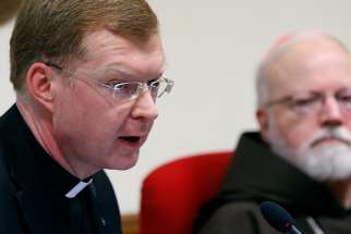 esuit Father Hans Zollner, president of the Center for Child Protection, speaks in 2015 at the Pontifical Gregorian University in Rome during a news conference officially launching the Center for Child Protection in Rome. 