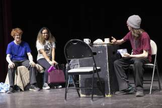 Chaplain Michael Buhler’s play Overdose, about the opioid and addictions crisis, is performed by students from Timmins, Ont.’s O’Gorman Catholic High School.