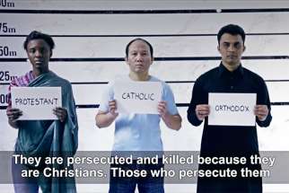 Pope Francis&#039; latest prayer video focuses on persecuted Christians around the world.