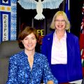 Toronto Catholic&#039;s new chair Jo-Ann Davis (left) and new vice-chair Nancy Crawford.