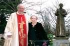 Fr. Massey Lombardi, pictured with his sister, is celebrating the 40th anniversary of his ordination to the priesthood.