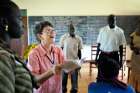 Sister Sandra Amado, a Comboni sister from Brazil, teaches a class in 2012 at a teacher training institute in Yambio, South Sudan. A late-December attack on religious sisters at the training institute in South Sudan has shaken and saddened the church, a church leader said.