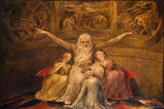 Job and his Daughters, by William Blake