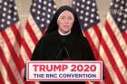 Sr. Deirdre Mary Byrne speaks during the Republican National Convention Aug. 26.