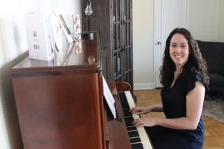 Vanessa Santilli-Raimondo feels right at home with her beloved piano. 