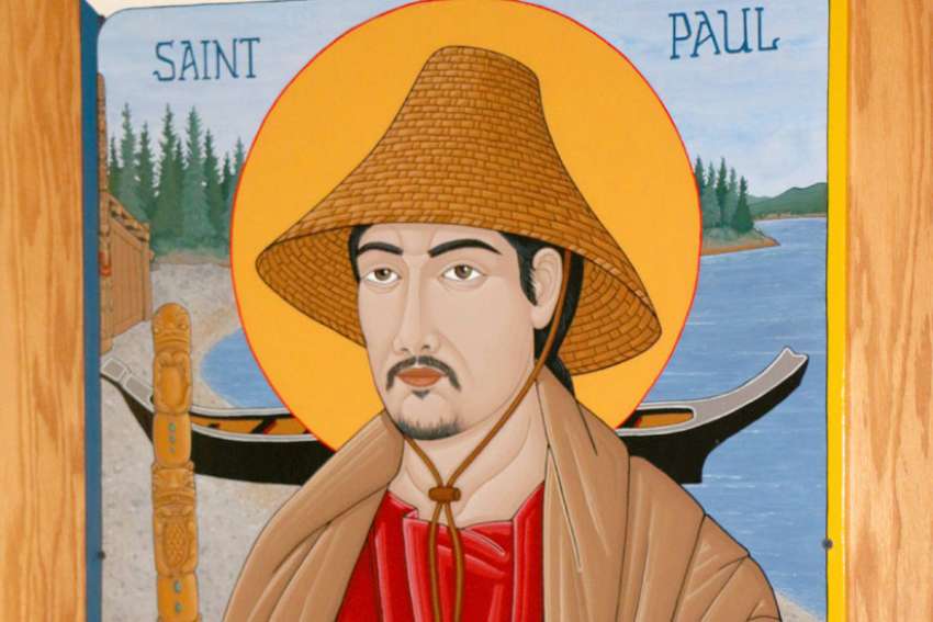 Vancouver&#039;s St. Paul’s Church has installed a icon of St. Paul made by André Prevost in the style of First Nations art.