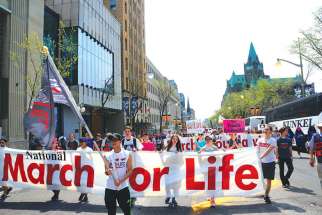 Last year’s National March for Life in Ottawa drew about 25,000.