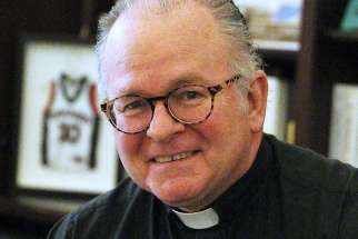 esuit Father Patrick J. Conroy is pictured in a 2017 photo. He has been reinstated May 3 as chaplain of the U.S. House of Representatives. 