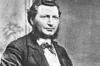 Louis Riel, circa 1876. 