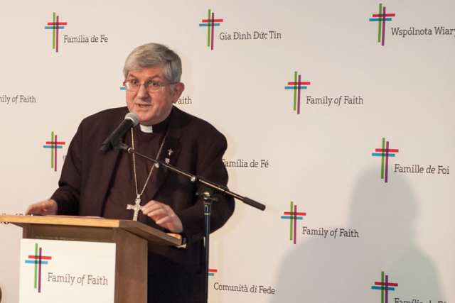 Cardinal Thomas Collins offically launches the $105 million Family of Faith campaign to the public at Toronto&#039;s St. Andrew Kim Catholic Church.. 
