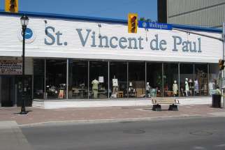 A Saint Vincent de Paul thrift store in Ottawa. The society&#039;s Ontario regional council elected Linda Dollard as its new president over the summer. She is the council&#039;s first female president. 