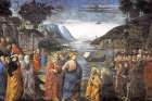 Jesus commissioning the Twelve Apostles by Ghirlandaio, 1481