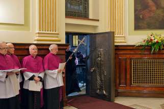 The Holy Door at Quebec’s Cathedral-Basilica of Notre Dame closes Dec. 28, but not before 350,000 have passed through.