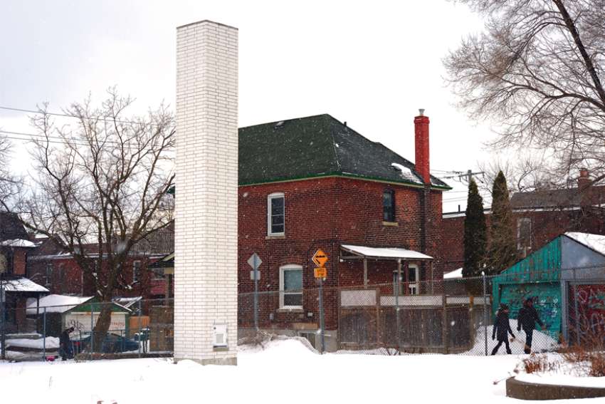 &#039;A mysterious tall, white tower on the grounds of the demolished St. Raymond Catholic School in midtown Toronto has been turning heads in the neighbourhood. It turns out the Toronto Catholic District School Board was required by provincial legislation to build it to accommodate the chimney swifts that were displaced when the school was torn down.