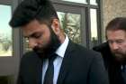 Jaskirat Singh Sidhu outside a Melfort, Sask. courtroom Jan. 8. His lawyer, Mark Brayford, said his client plead guilty to all charges in the Humboldt bus crash, saying Sidhu didn&#039;t want to make things worse by having a trial.