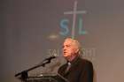 Fr. Frederico Lombardi speaks at Salt + Light TV’s 15th anniversary gathering May 25.
