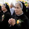 Nuns attend a Mass for the profession of vows for the Lovers of the Holy Cross of Hung Hoa Sisters in Son Tay, Vietnam, Oct. 29.Vietnam has the second-largest Catholic community in Southeast Asia, after the Philippines. A Vatican delegation visiting Hanoi Feb. 27-28 was led by Msgr. Ettore Balestrero, the Vatican undersecretary for relations with states.