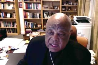 Washington Cardinal Wilton D. Gregory delivers a Zoom address Feb. 3 on “Race and the Catholic Church” during a Black History Month event.