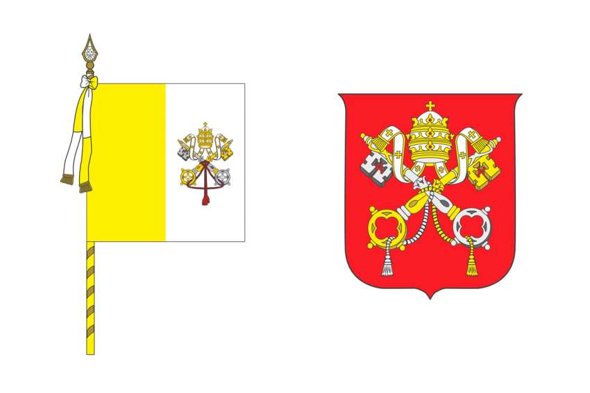 The flag and crest of Vatican City State are described in the &quot;fundamental law&quot; of the tiny independent nation. Pope Francis issued a new version of the law, which was published by the Vatican May 13, 2023.