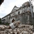 Here is a view of the damaged Basilica Minore Del Santo Nino de Cebu after an earthquake struck Cebu City, Philippines, Oct. 15. A magnitude 7.1 earthquake struck central Philippines that day, killing dozens and damaging structures.