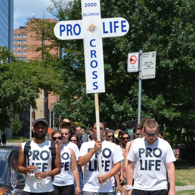 13 young people began the 2011 Crossroads Pro-Life Walk in Vancouver on May 21 and will arrive in Ottawa on Aug. 13 where their three-month journey will end with a pro-life rally.