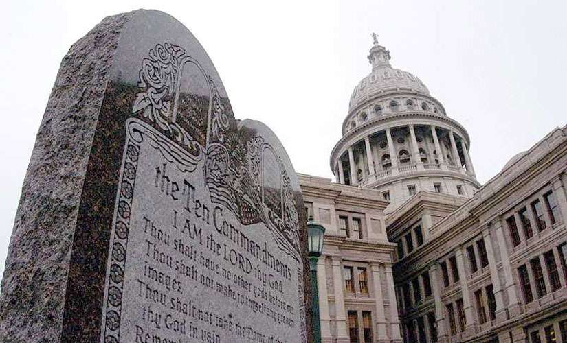 The Oklahoma state Supreme Court ordered a monument featuring the Ten Commandments be removed from the state Capitol grounds June 30. An attorney general who planned to petition a rehearing argued that a similar monument in Texas, pictured above, was found constitutional by the U.S. Supreme Court.
