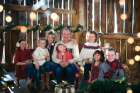 Natalie MacMaster and Donnell Leahy with their six children. The fiddling family joined forces to produce A Celtic Family Christmas and took to the road to showcase the CD.