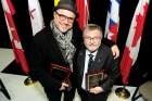 Actor Enrico Colantoni, left, and former TCDSB trustee Paul Crawford took home an Alumni Award and an Award of Merit, respectfully, at the TCDSB Awards Night 2016. 