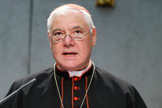Cardinal Gerhard Muller, then-prefect of the Congregation for the Doctrine of the Faith, attends a Vatican news conference in this Oct. 25, 2016, file photo. Cardinal Muller released a &quot;Manifesto of Faith&quot; Feb. 8 in which he affirms basic teachings of the church &quot;in the face of growing confusion about the doctrine of the faith.&quot; While the document has been viewed as a correction of Pope Francis&#039; teachings, it does not specifically cite the Pope.