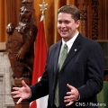 Andrew Scheer, the new speaker of Canada&#039;s House of Commons, speaks after he was elected June 2 in Ottawa, Ontario. 