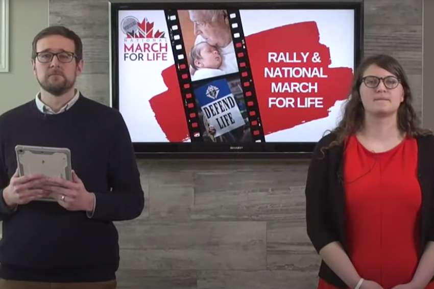 The virtual National March for Life was hosted by Campaign Life Coalition vice president Matt Wojciechowski and CLC youth co-ordinator Josie Luetke.
