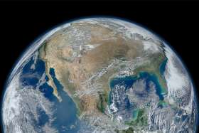 North America, as viewed from space. Four years after the Pope’s encyclical Laudato Si’, taking care of our common home has become all the more critical, driving the political, social and religious agendas around the world.